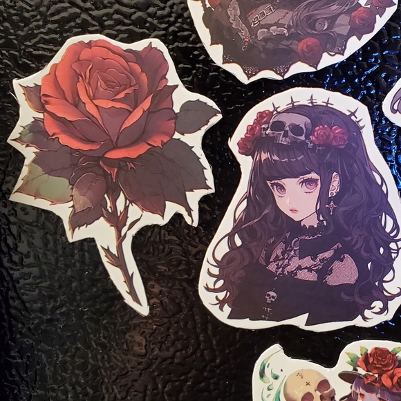 Goth Anime Girl Magnets Custom Handmade Toolbox Accessories - Picture 3 of 6